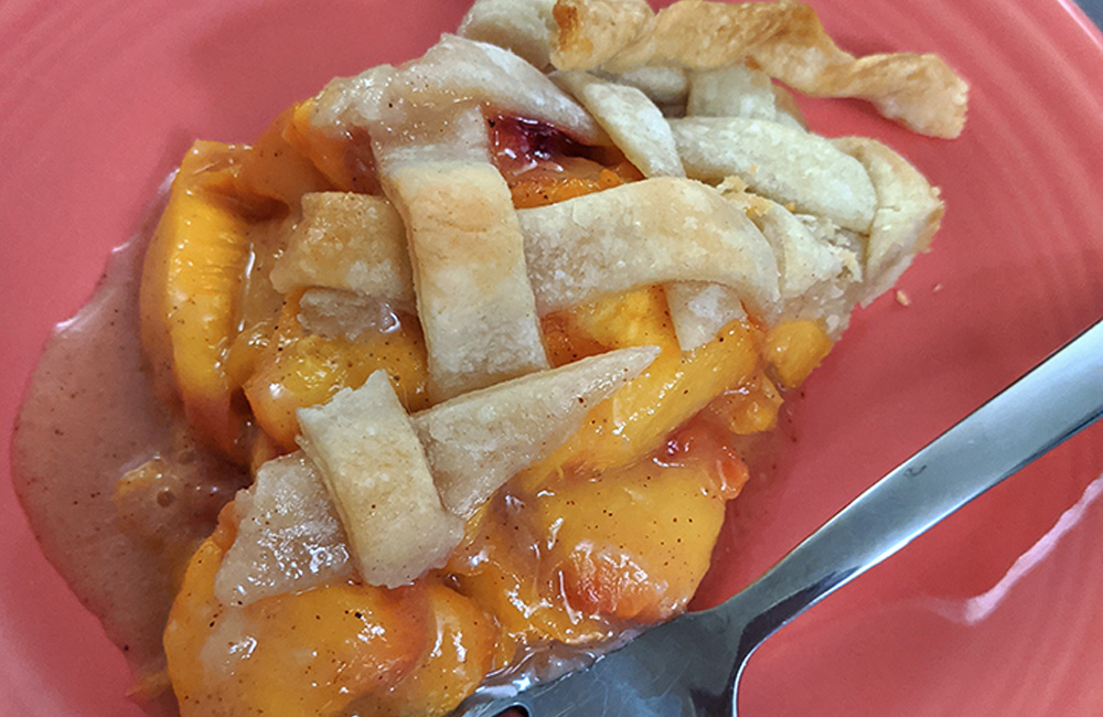 Lattice Top Peach Pie Recipe